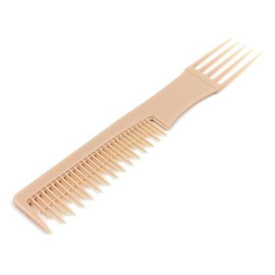 China Barber Professional Afro Tail Quality Professional Hair Salon Tools Dual Function Plastic Black Teasing Comb for sale