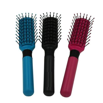 China Original Duct Barber Salon Black 9 Row Duct Brush Collating Plastic Brush for sale