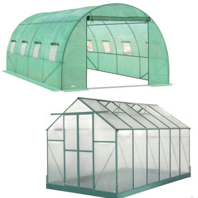 China Easily Assembled Outdoor Garden Greenhouse Tent Single Storey Tunnel Growing Backyard Garden Plant Growing Warm House for sale