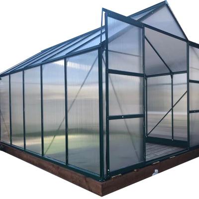 China Easily Assembled Aluminum Polycarbonate Garden Greenhouse Green House Tent Outdoor Plant Growing Warm House Warm House for sale