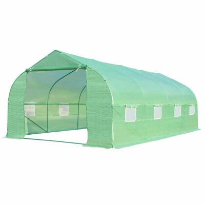 China Easily Assembled Garden Greenhouse Tent Green House Single Storey Outdoor Garden Plant Growing Warm House for sale