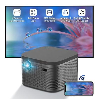 China Pico Mini Wireless Projector DLP 1080p Smart Android 11 TV Wifi Projector 4k For Home Theater / Outdoor for sale