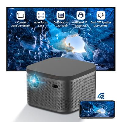 China Pico Hotack Hot Sale D055 Mini Smart Android 11 4K 1080P DLP WIFI Portable Projector with Auto Screen Recognition for sale