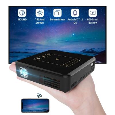 China Pico HOTACK 4k 1080p portable projector wireless wifi mini home theater cinema dlp android digital led projector for sale