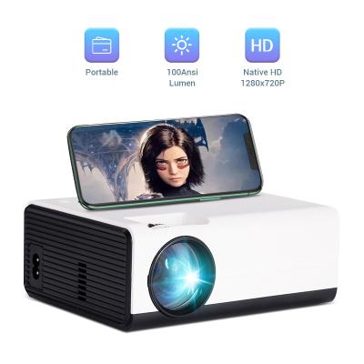 China Newest LCD 1080P FHD LED Mini Projector Portable Speaker Home Theater Movie Game Kids Media Business Built-in Projectors HOTACK for sale