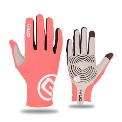 China Custom Made High Quality Cycling Half Finger Washable Mtb Full Leather Bicycle Gloves for sale