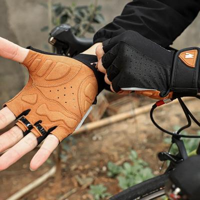 China WESTERN Cycling Gloves Summer Sports Anti-sweat Washable Cycling Gloves For Men Women Half Finger Cycling Anti-Slip Breathable Gloves for sale