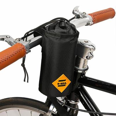 China / Bicycle Cup Bottle Pouch Road Bike Front Handlebar Water Bottle Bag Insulation Bag Recycling Black for sale