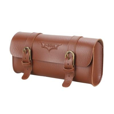 China Other Vintage Bicycle Bag Brown Leather Storage Bag Storage Essential Bag For Recycling for sale