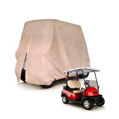 China New Products 2020 Golf Accessories 4 Seater 150D Golf Cart Rain Cover Car Storage Cover for sale