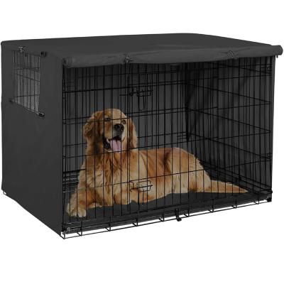 China Outdoor Durable Dust Cover Dog Crate Cover Waterproof Oxford 600D With PVC In Customized Size for sale