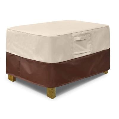 China Protect Furniture Waterproof Oxford 600D Polyester With PVC Rectangle Outdoor Patio Ottoman Cover for sale