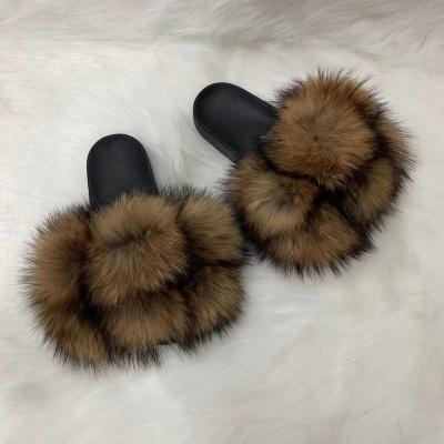 China Durable Factory Slippers Custom Fur Slippers For Women for sale