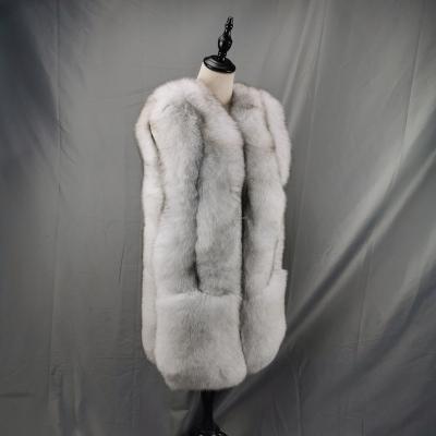 China Custom Made Warm Real Fur Coat Women Fox Fur Coat Jacket Wholesale Anti-Shrink for sale