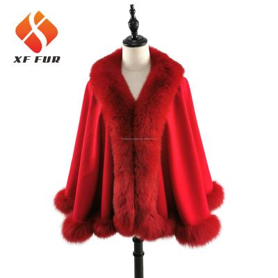 China Fox Fur Europe and the United States Women's New Fur Cashmere Shawl for sale