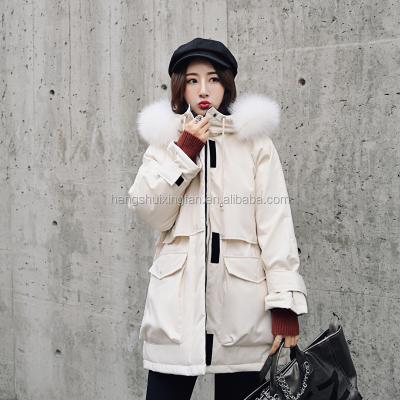 China Sustainable Women Winter Coat Winter Long Down Coat Ladies Outwear Coat for sale