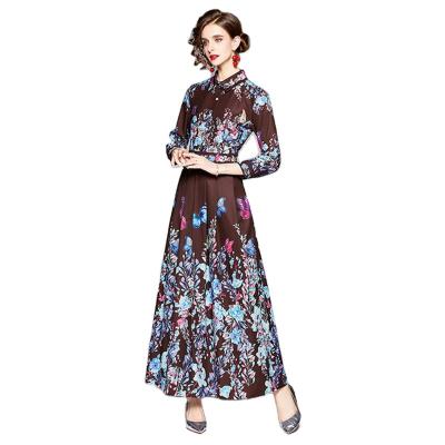 China DD7471075 European and American fashion thin diet positioning printing anti-wrinkle dress for sale