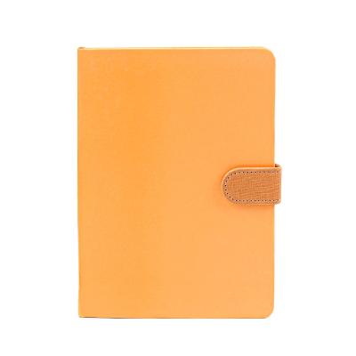 China Wholesale Custom Printing B6 Grid PU A5 Luxury Leather Diary Notebook Hard Cover Notebook With Pen for sale