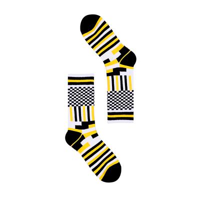 China Wholesale Custom Logo Crew Cotton Men High Quality Colorful Funny Socks Antibacterial for sale