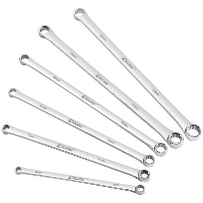 China Automotive Extra Long Box End Wrench Set, Durable Metric Combination Aviation Wrench 6PCS CRV 8mm - 19mm for sale