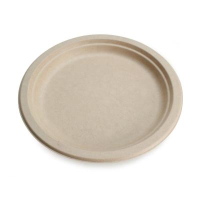 China 10 Inch (50 Pack) Disposable Biodegradable Disposable Dish-Natural Tree Free Plant Based Process Compostable Chemical Free Eco Friendly for sale