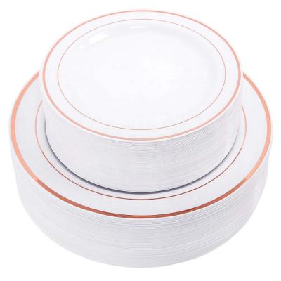 China 60PCS Disposable Disposable Plastic Dishes 30-10.25