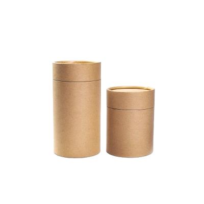 China Recyclable Cosmetic Packaging Recycled Kraft Paper Cardboard White Brown Black Paper Tube for sale