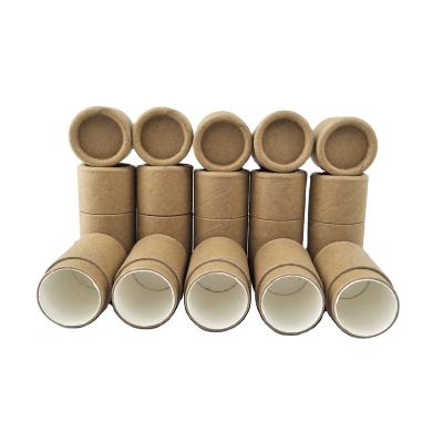 China Recyclable Eco Friendly Kraft Cardboard Lift Up Paper Tube For Lip Balm for sale