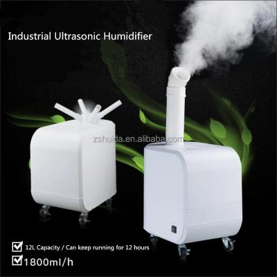 China industrial & Commercial Large Capacity 12L Ultrasonic Industrial Steam Humidifier for sale