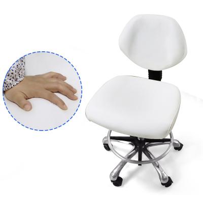 China Modern Foot Ring Equipment Stool Stool Beauty Salon Clinic Beauty Yimmi Esthetician White Salon Medical Ergonomic Back Stool for sale