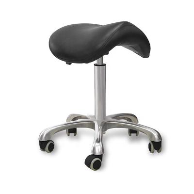 China Modern Adjustable Saddle Stool Economy Style Bar Stools Barber Chairs Black Height Adjustment Adjustable Saddle Chair for sale