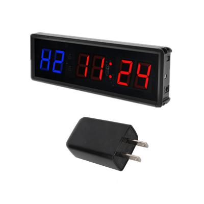 China KTZON Aluminum Alloy Gym Wireless Timer Display Fitness Portable Led Wall Clock For Gym Home Exercise for sale