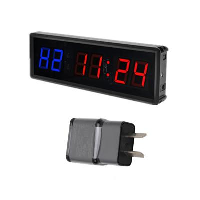 China Multifunctional Interval Sports Synchronize 6 Digital Wall Led Countdown Timer Gym Fitness Crossfit Timer for sale