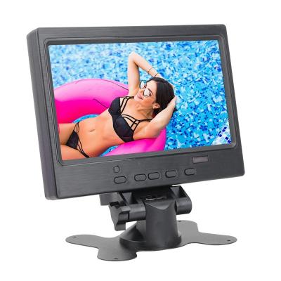 China Portable Display High Quality 7 Inch IPS Panel Tft Car LCD Monitor With 7 Inch Speaker for sale