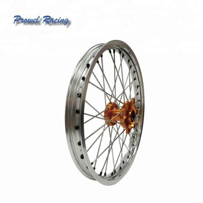 China Complete Aluminum Alloy Motorcycle Wheel Assemblies 1.60-21