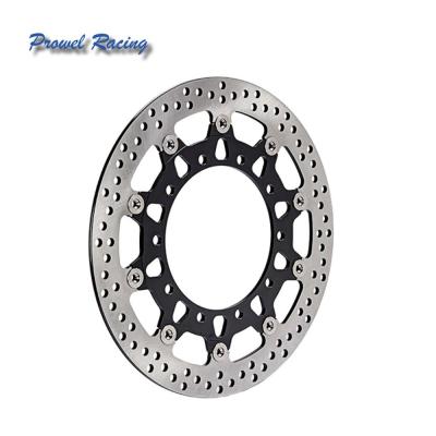 China High Quality Stainless Steel Motorcycle Floating Brake Disc In Black Color for sale