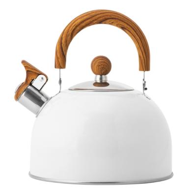 China Sustainable Minimalist Bollitore Kettle With Top Whistling Tea Kettle Stove Stainless Steel Whistling Kettle With Plastic Handle for sale