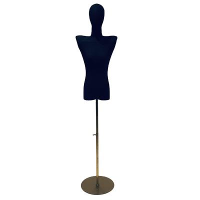 China Hot Sale Customized Display Half Body Female Canvas Torso Standing Plastic Mannequin for sale