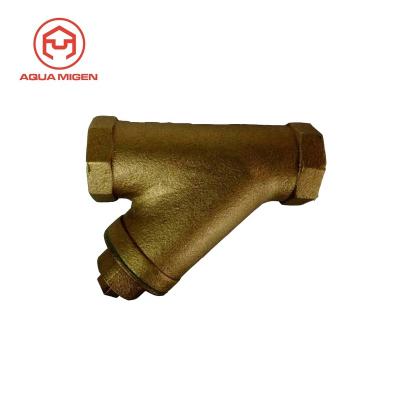 China C89833 General Lead Free Yarn Type Bronze Water Strainer /Y-Strainer With Tapped Retainer Cap And Threaded End Connections for sale