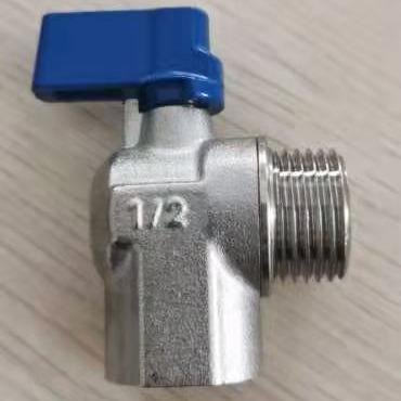 China General Washing Machine EN331 Gas Approved BSPP Angle Style Female Brass Ball Valve for sale