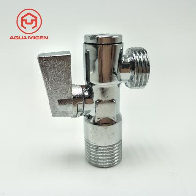 China General Chrome Plated Hot Forged Brass Angle Valve With Filter for sale