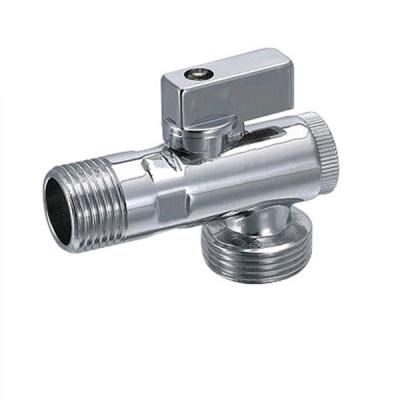 China General Alloy Handle Chrome Plated 1/2 Inch Brass Angle Valve for sale