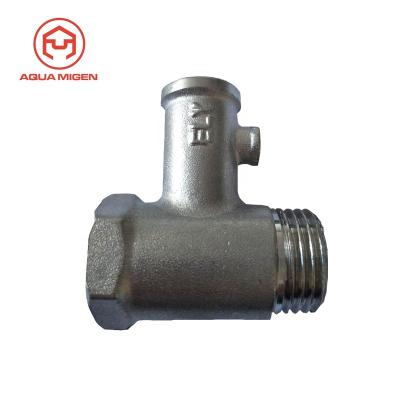 China Customized General Forged Industry Male Threaded Water Heater Brass Safety Valve With Red Handle for sale