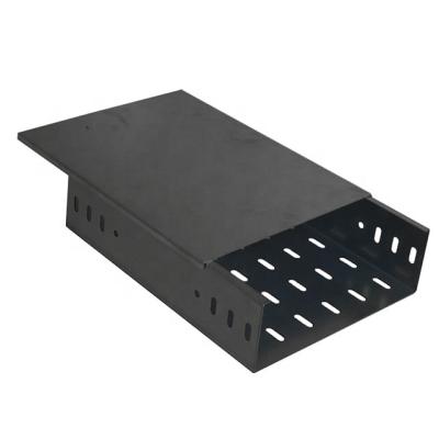 China Waterproof 100mm Height Inside Use Powder Coated Steel Perforated Cable Tray for sale