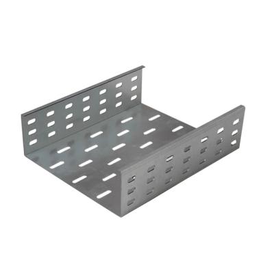 China Fast Heat Dissipation 300x100mm Galvanized Ventilated Perforated Cable Tray Supporting System for sale