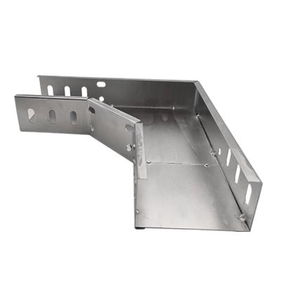 China Engineering& Construction Park Public Facilities Underground Steel Horizontal Cable Tray Bend Elbow With Cover for sale