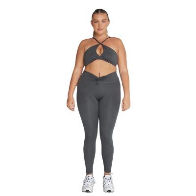 China Breathable 2022 Customized Design Quality And Quantity Assured Fitness Yoga Hot Pants Wears Set Plus Size for sale