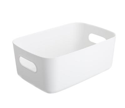 China Cheap Viable Desktop Plastic Box Kitchen Storage Box Snack Storage Cosmetic Finishing Basket for sale