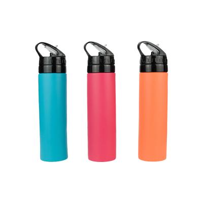 China Amazon Silicone Outdoor Sports Kettle Large Capacity Fitness Water Cup Travel Viable Hot Water Bottle for sale