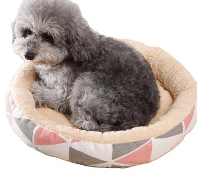 China Breathable Cheap Round Cat Bed Plush Pet Supplies Pet Dog Nest Pet Nestcatcushion for sale